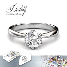Destiny Jewellery Crystal From Swarovski Solitaire Ring